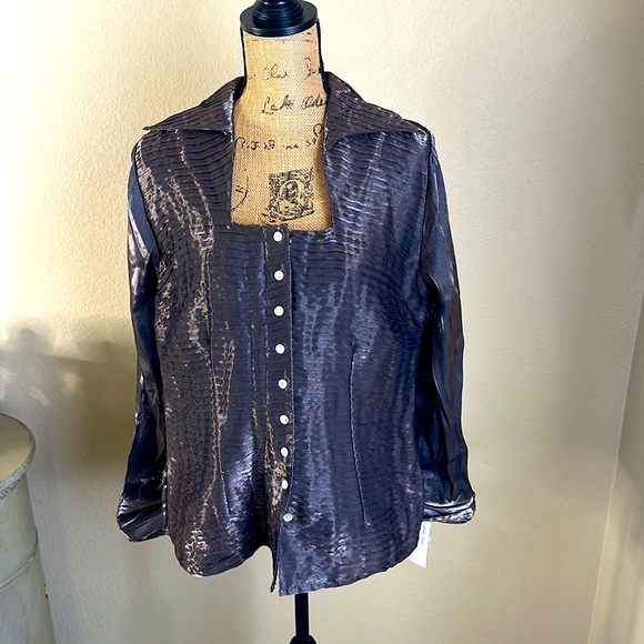 Agora Tops - Sheer Blouse